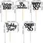 30Pcs Happy 85Th Birthday Cupcake Toppers Glitter Eighty Five Vintage 1938 Cupcake Picks 85 Fabulous Cheers To 85 Years Cake Dec