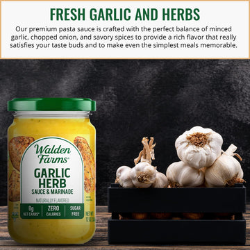 Walden Farms Sauce (12 Fl Oz (Pack Of 2), Garlic Herb)