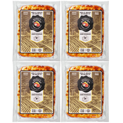 Gardner s Wisconsin Cheese and Sausage, 4 Pack of Oven Baked Cheese, Filled with Aged Parmesan (6 Ounces Per Block) - Artisan C