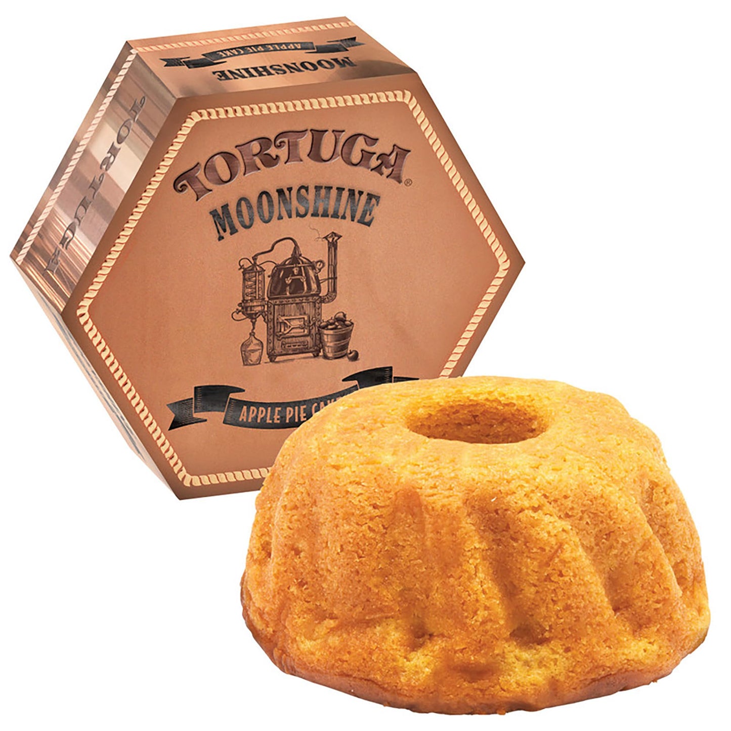 Tortuga Caribbean Moonshine Apple Pie Cake - 16 Oz Cake - The Perfect Top-Grade Gourmet Gift For Gift Baskets & Birthday Gifts - Great Cakes For Delivery