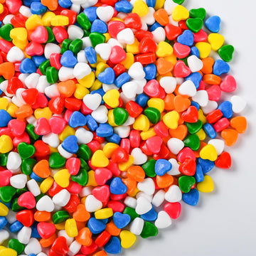 Bayep Rainbow Sprinkles for Cake Decorating Heart Bulk Candy for Ice Cream, Cookies, Baking, Cupcake Topper Colorful Sprinkles P