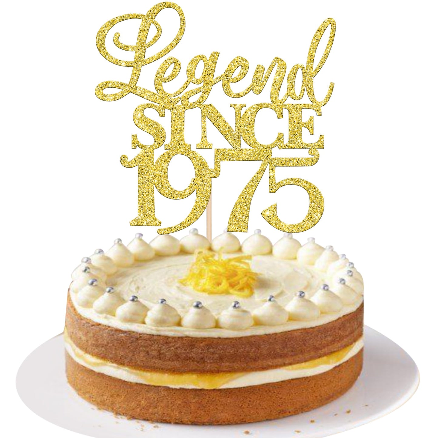 Rsstarxi 1 Pack Legend Since 1973 Cake Topper Fifty Cheers To 50Th Birthday Hello 50 Funny 50 And Fabulous Cake Pick Decoration For 50Th Birthday Wedding Anniversary Party Cake Decorations Glitter