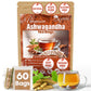 TOG999  enhanced 60 Ashwagandha Root Tea Bags  100% Natural & Pure  Ashwagandha Root Herbal Tea. No Sugar  No Caffeine  No Gluten  Vegan.