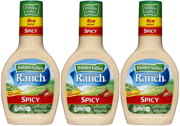 Hidden Valley Ranch, Spicy Ranch Dressing, 24Oz Squeeze Bottle (Pack Of 3)