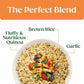 SEEDS OF CHANGE Organic Quinoa & Brown Rice with Garlic Family Size, Organic Food, 17.3 oz Pouch (Pack of 6)
