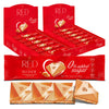 Red Delight Blond Caramelized Chocolate Snack Bars - Pack of 24 Diamond-Shaped White Chocolates (22.08oz) with Rich Caramelized 
