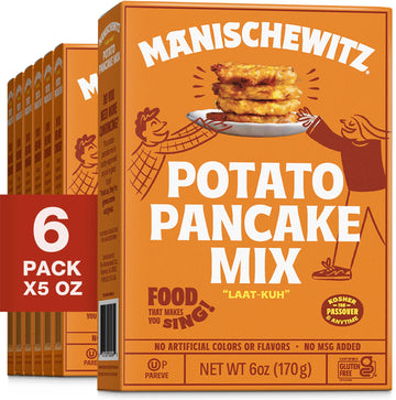 Manischewitz Sweetened Potato Pancake Mix, Kosher, Gluten Free, 6 Ounce (Pack Of 6)