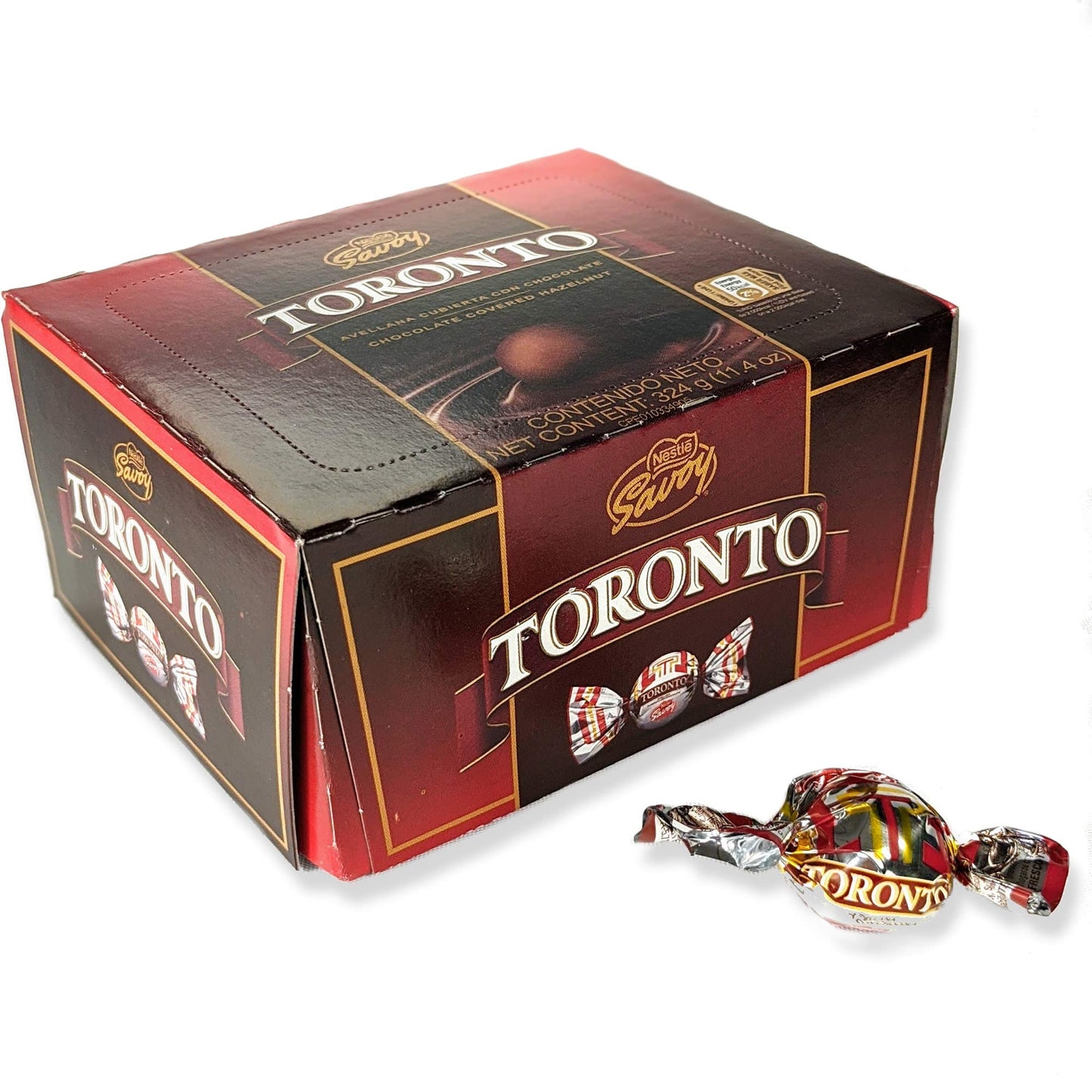 Nestle Savoy Toronto Chocolate Hazelnut Treats, 36 Units, 11.42 oz (324g) - Delicious Chocolate Covered Snack