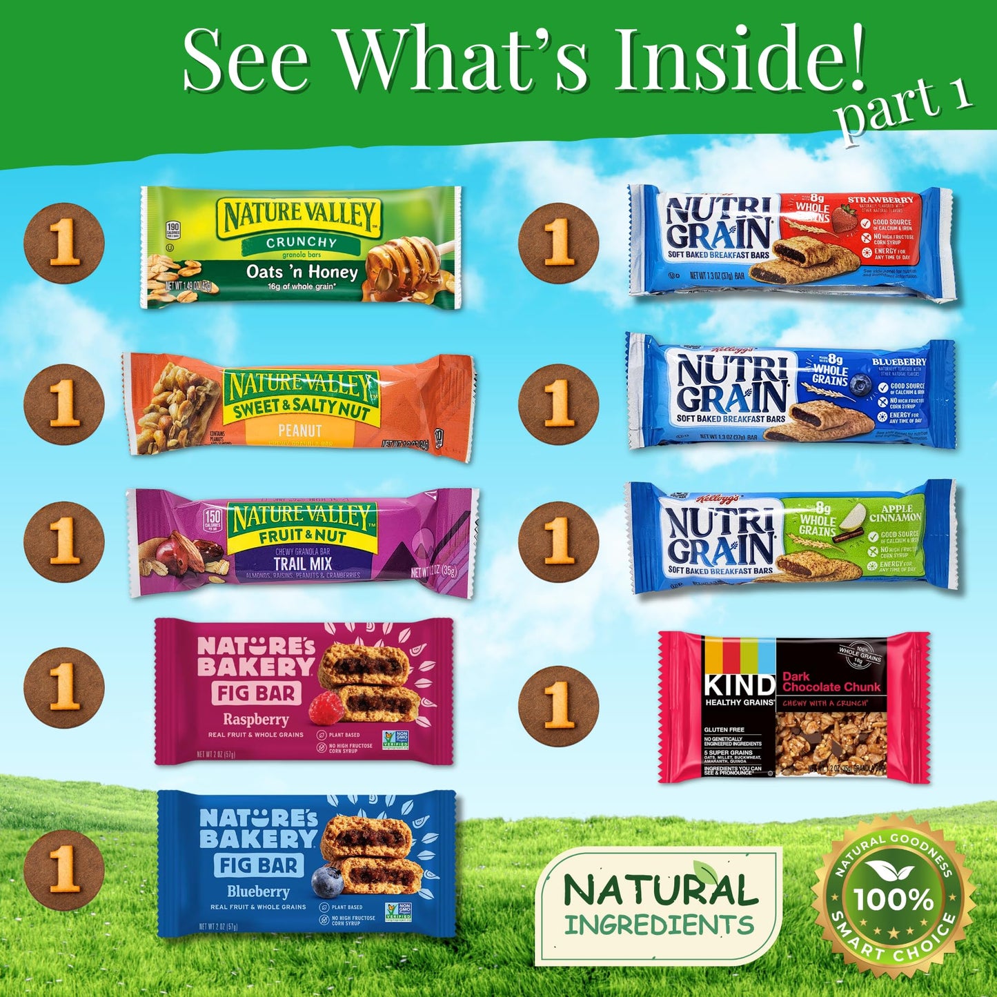 Healthy Snack Variety Box For Mature-Themeds - Deluxe Assortment With Granola Bars, Nut Mixes, And Fruit Snacks For Families, Office, Gifts, And Travel (28 Count)