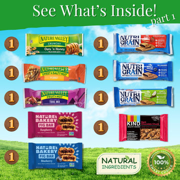 Healthy Snack Variety Box For Mature-Themeds - Deluxe Assortment With Granola Bars, Nut Mixes, And Fruit Snacks For Families, Office, Gifts, And Travel (28 Count)