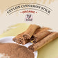 52USA Organic Ceylon Cinnamon Sticks, Whole Cinnamon Sticks, 1 Ounce, Vegan, Non-GMO, True Cinnamon from Sri Lanka