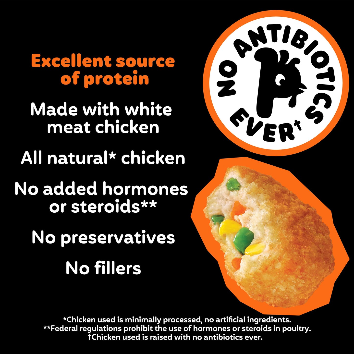 Pilgrims Chicken Pot Pie Loaded Nuggets | Fully Cooked | 10 G Protein | Frozen |1.20 LB