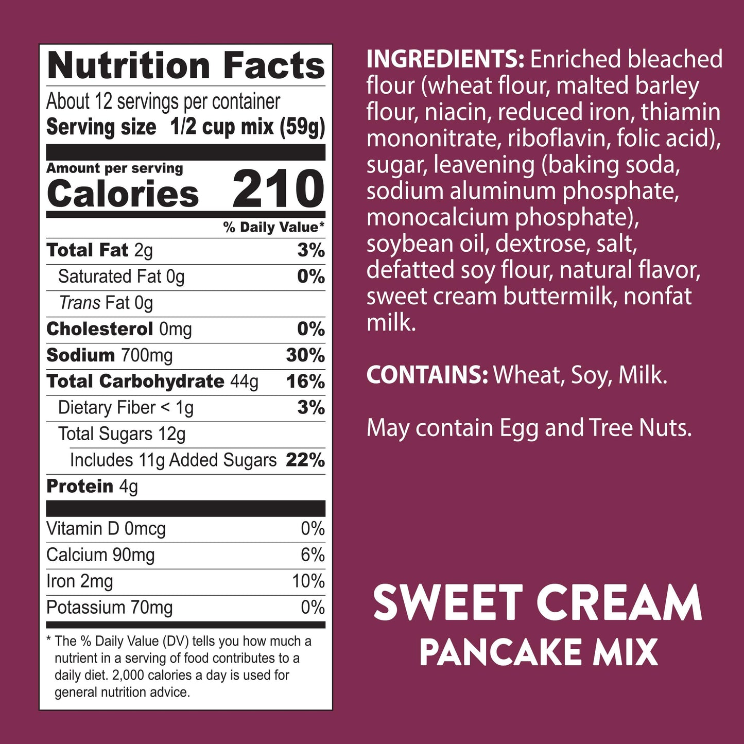 Krusteaz Sweet Cream Pancake and Waffle Mix  Light & Fluffy  26 oz Boxes (Pack of 8)