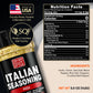 Italian Seasoning Blend Pizza Spice Mix - Gluten Free & Low Sodium Pizza Seasoning For Bruschetta & Spaghetti. Mediterranean Her