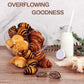 Bakery Fresh Croissants | Traditional Rugelach Pastries in Chocolate Cinnamon Roll & Vanilla Flavor | Approx 18 Rugelach Include