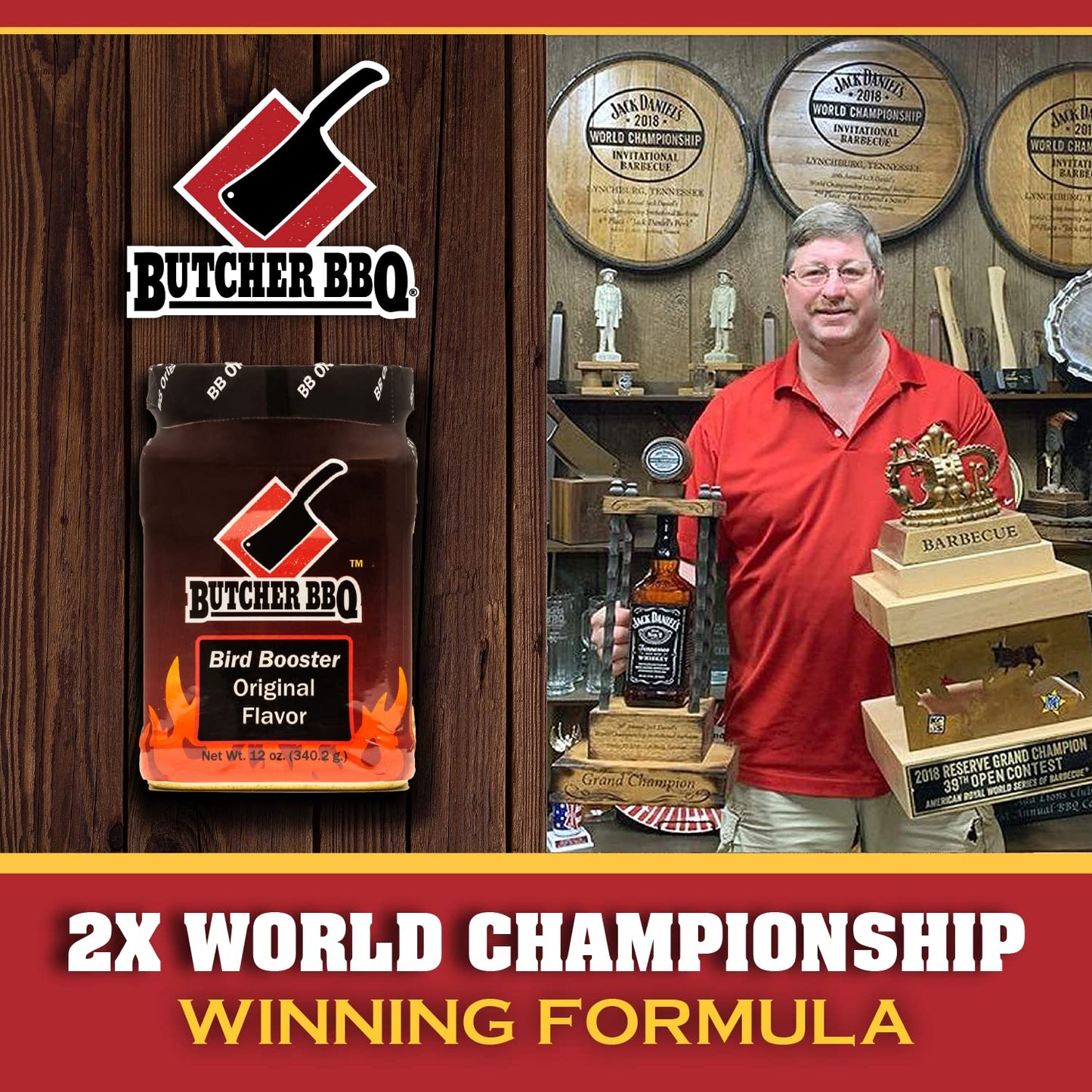 Butcher BBQ | Bird Booster Original Flavor Injection | Moisture and Flavor for Poultry Injections | Chicken
