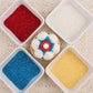 Sanding Sugar Yellow Red White And Blue Sprinkles For Cake Decorating, 4Th Of July Sprinkles 4 Colors Sparkling Decorating Coars