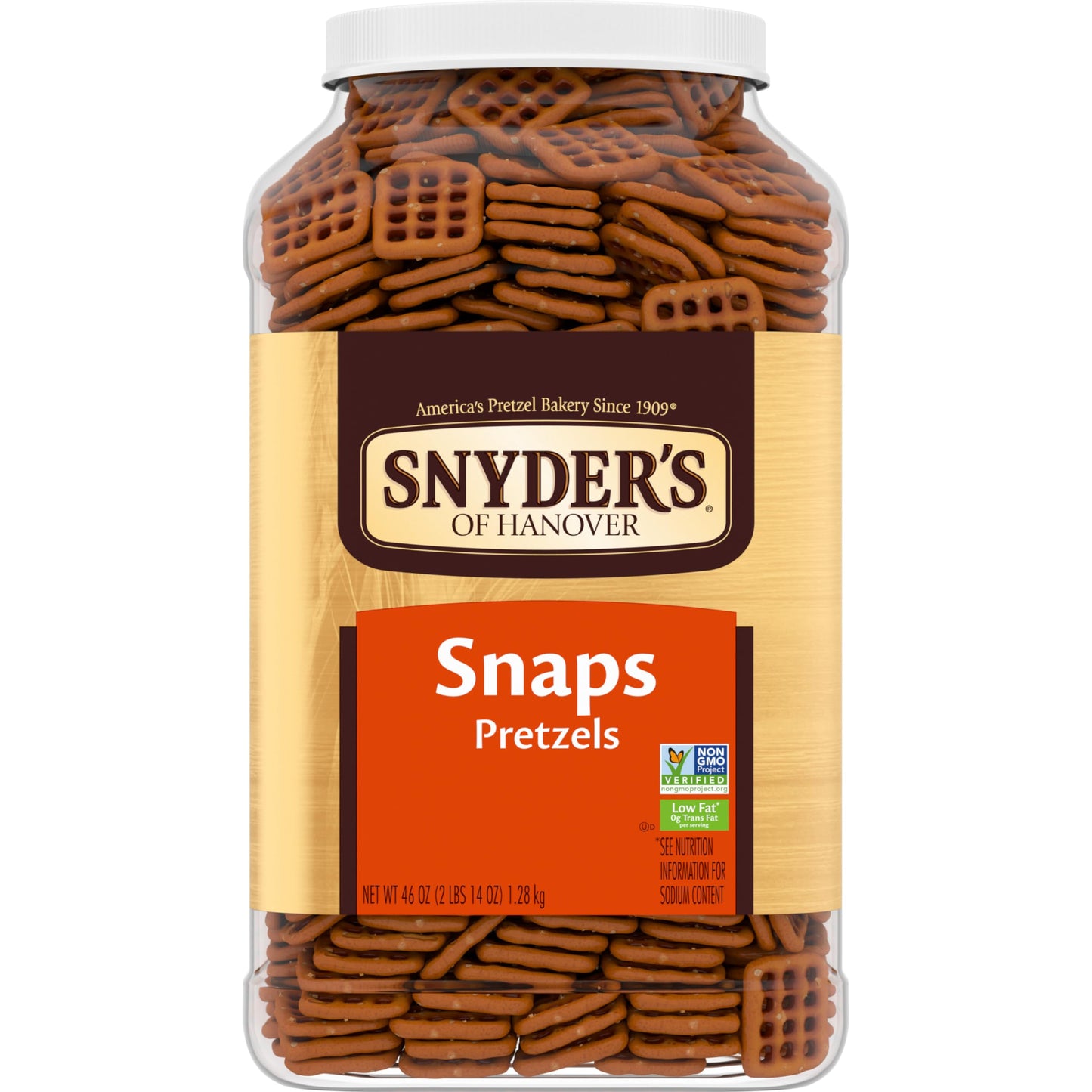 Snyders Of Hanover Pretzel Snaps, 46 Oz Canister