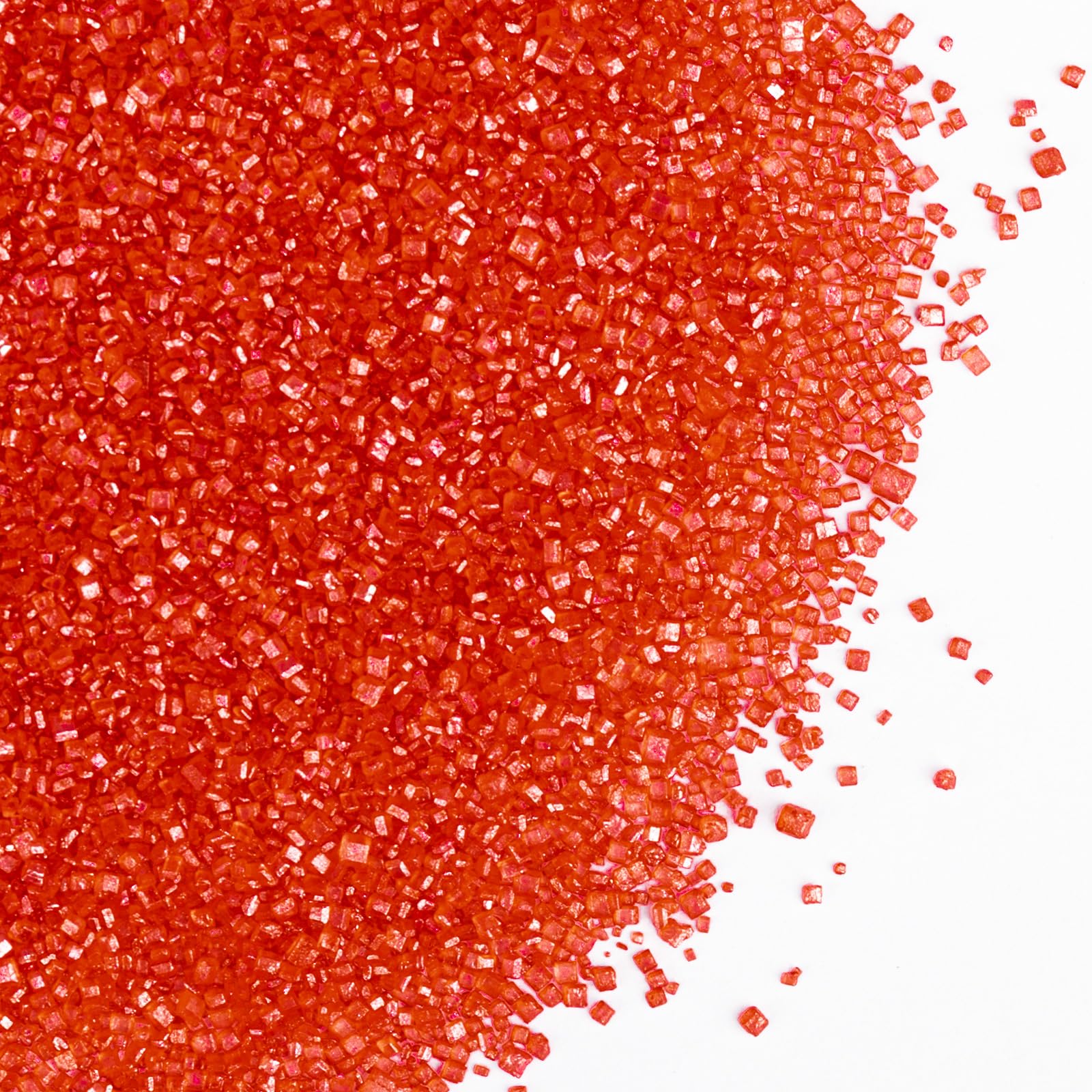Twisweet Red Sprinkles, Edible Sanding Sugar Crystals for Cake Decorating, Extra Fine Candy Sprinkles for Baking, Cupcake Toppin