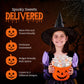 30 Pack Halloween Candy Bracelets - Individually Wrapped Holiday Themed Pumpkin And Skull Bracelets - Trick Or Treat Strawberry