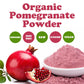 Food To Live Organic Pomegranate Powder, 1 Pound - Non-Gmo, Unsulfured, Raw, Dried Fruit, Vegan, Bulk, Great For Juices, Smoothies, Yogurts, & Breakfast Drinks, Contains Maltodextrin, No Sulphites