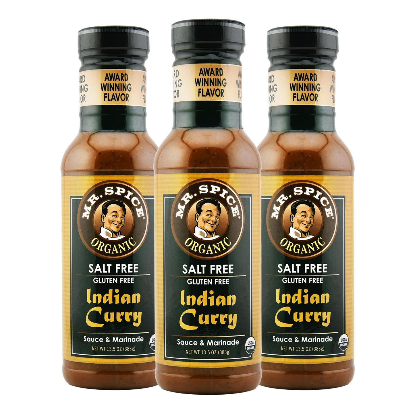 Mr. Spice Organic - Salt Free Sauce (Indian Curry, 3-Pack)