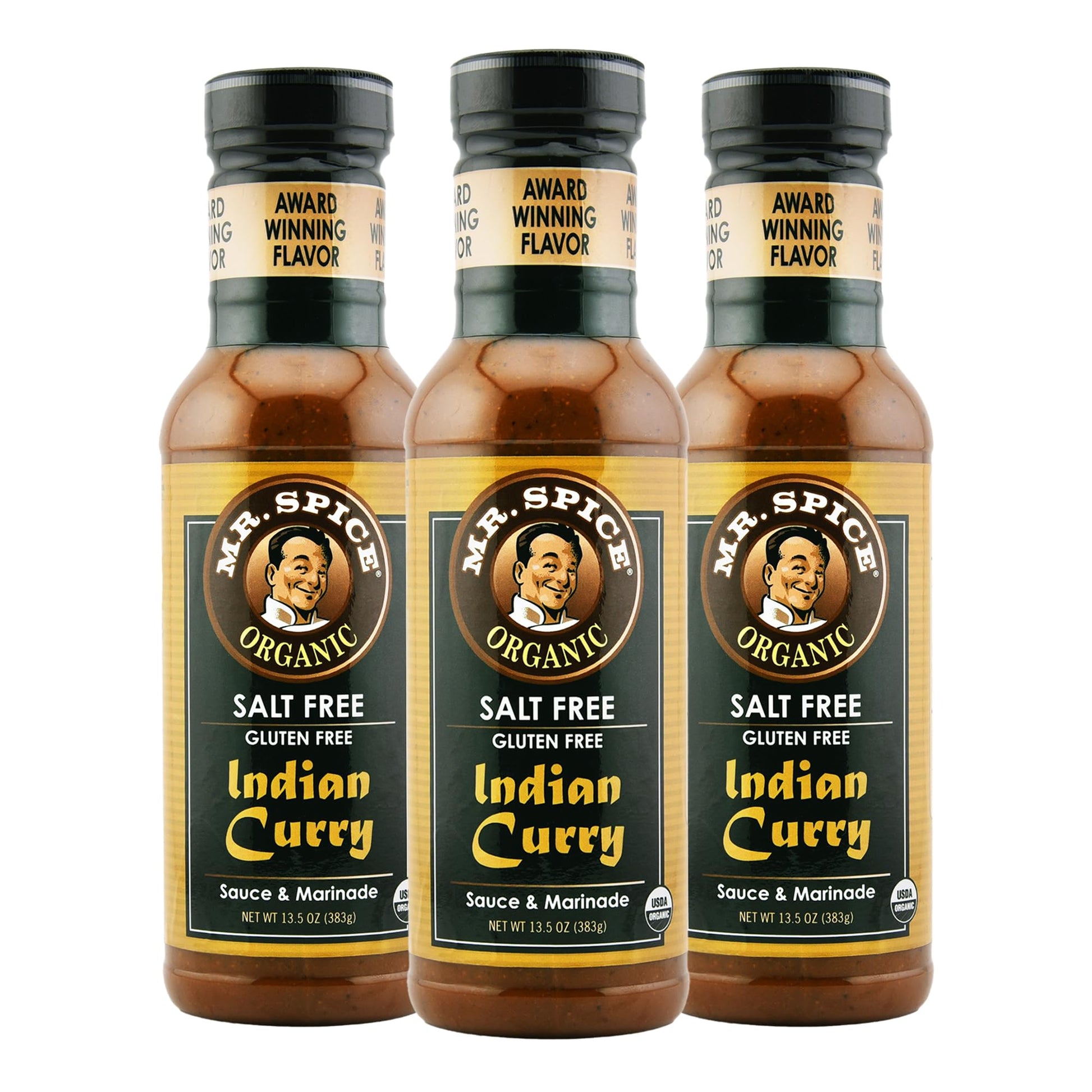 Mr. Spice Organic - Salt Free Sauce (Indian Curry, 3-Pack)