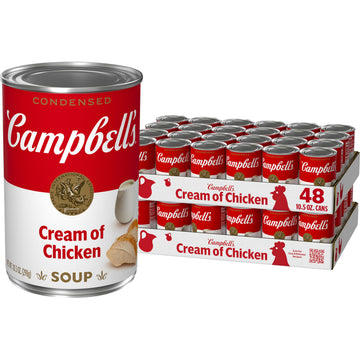 Campbells Cream of Chicken Soup, 10.5 Ounce Can, Pack of 48