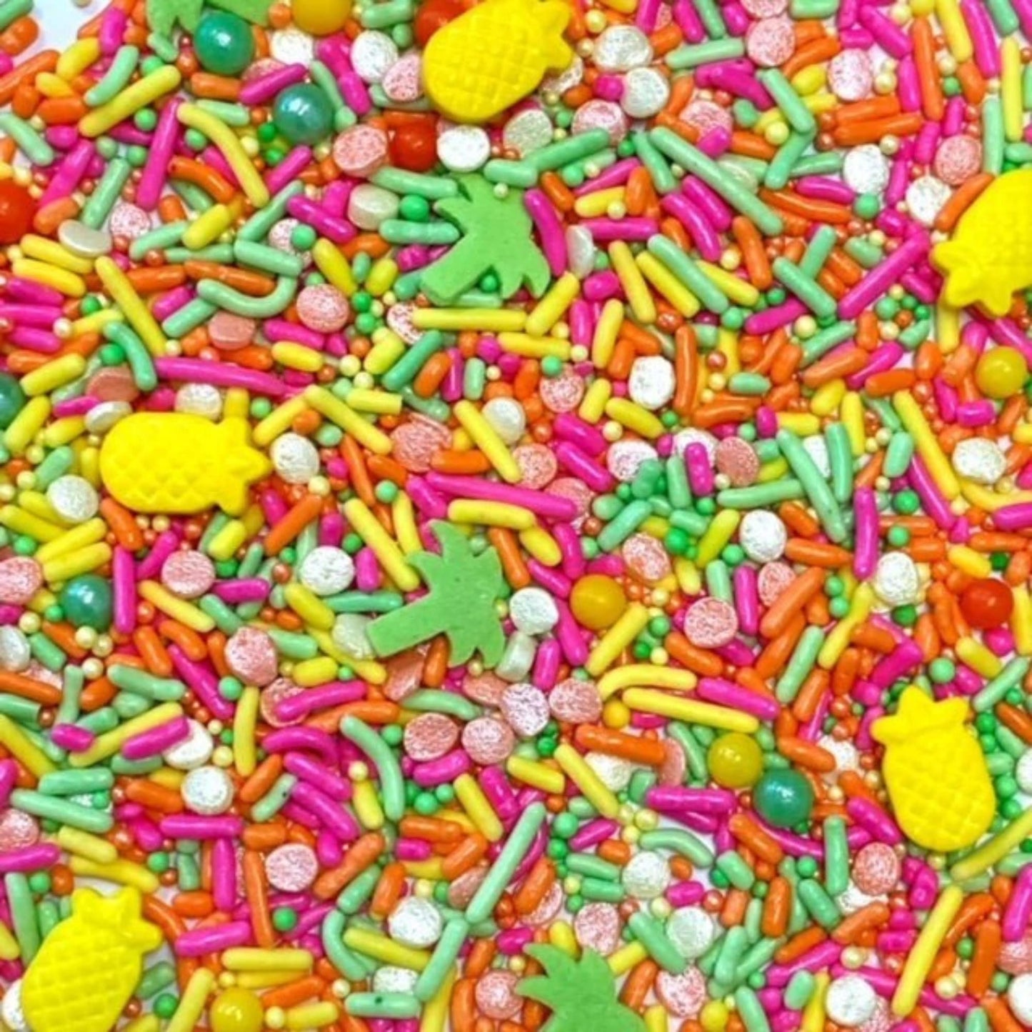 Cool Mom Sprinkles Hawaiian Luau Sprinkles - 4 oz. Gluten-Free Tropical Decor for Cakes, Cupcakes, Cookies & Desserts