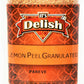 Its Delish Gourmet Granulated Lemon Peel - 100% Natural - 18 Oz Jar - Kosher, Vegan - Perfect for Tea, Cooking, Baking, Flavoring