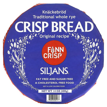 Finn Crisp Siljans Round Rye Crispbread 3 x 14oz | Knckebrd From Finland | Multipack of Authentic Finnish Sourdough Crispbreads 