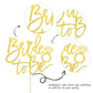 YCTHUNFISH Bride to Be Cake Topper, Glitter Ring Decoration, Gold, Wedding & Bachelorette Party Supplies