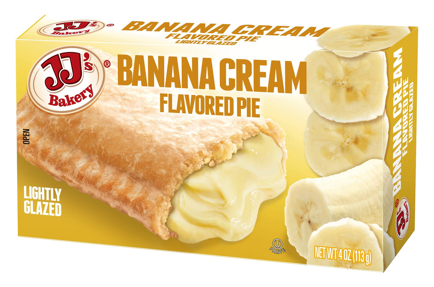 Jjs Bakery Snack Pies, Nut-Free Facility, Kosher Parve, Pack Of 12 (Banana Cream)