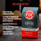 Fire Department Coffee Whole Bean Decaf - 12 oz - Naturally Decaffeinated - Veteran Owned