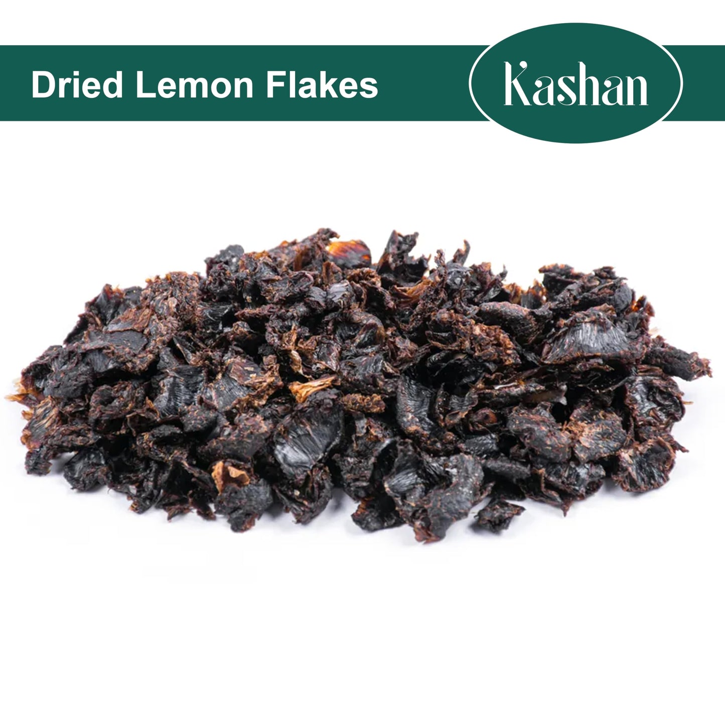 Kashan Dried Lemon Flakes, Lime, Limoo Omani, Great For Cooking And Food & Tea Flavoring. Aromatic Seasoning 8Oz (226G)