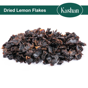 Kashan Dried Lemon Flakes, Lime, Limoo Omani, Great For Cooking And Food & Tea Flavoring. Aromatic Seasoning 8Oz (226G)