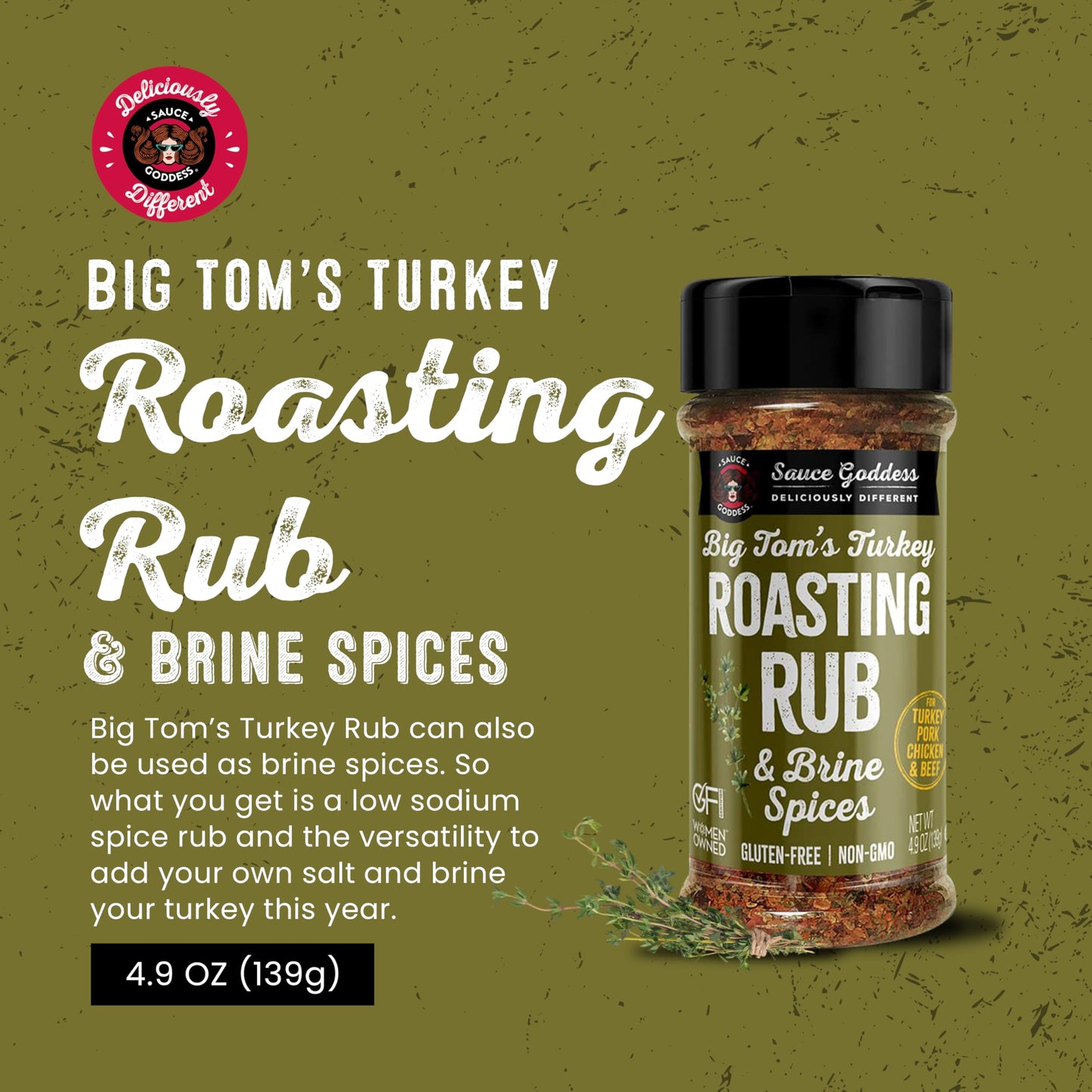 Sauce Goddess Big Tom'S Turkey - 5.2 Oz.