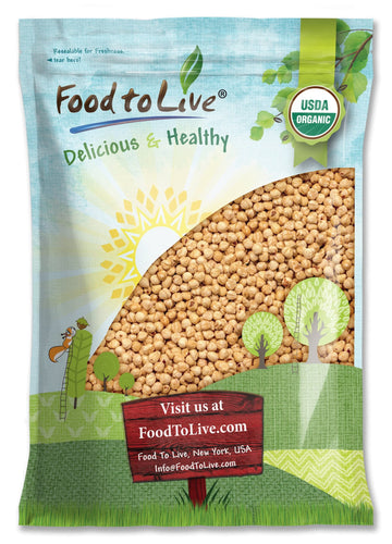 Food to Live Organic Dry Roasted Blanched Hazelnuts, 8 Pounds, Non-GMO, Vegan, Kosher, Lightly Salted, Bulk Snack