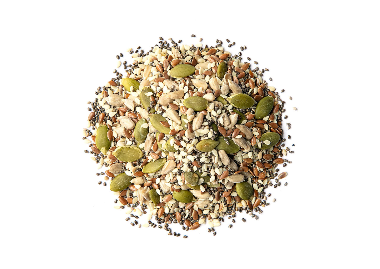 Food to Live Organic Super 5 Seeds Mix, 5 Pounds - A Non-GMO Blend of Flax Seeds, Sesame Seeds, Sunflower Kernels, Pumpkin Kerne