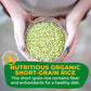 Lotus Foods Organic Jade Pearl Rice - Gluten Free Sushi Style Pearled Rice, Infused With Bamboo Extract, Vegan, Non Gmo, Use For