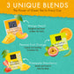 Hawaiian Natural Tea Organic Tropical Fruit Tea Sampler - Green Tea Blends With Black Tea & White Tea - Gift Box Set For Tea Lov