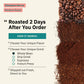 Organic Ethiopian Whole Bean Coffee Medium Roast - 12 Oz, Single Origin Ethiopian Harrar Coffee Beans, Specialty Coffee, Fair Tr