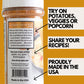 Popcorn Seasoning Nacho Cheese Flavor Mix - Zesty Cheddar Cheese Powder. Chicken Wings, Potato & Taco Seasoning. Gluten Free & L