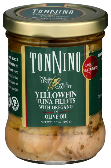 Tonnino Tuna Yellowfin Fillets (Pack Of 1, Oregano)