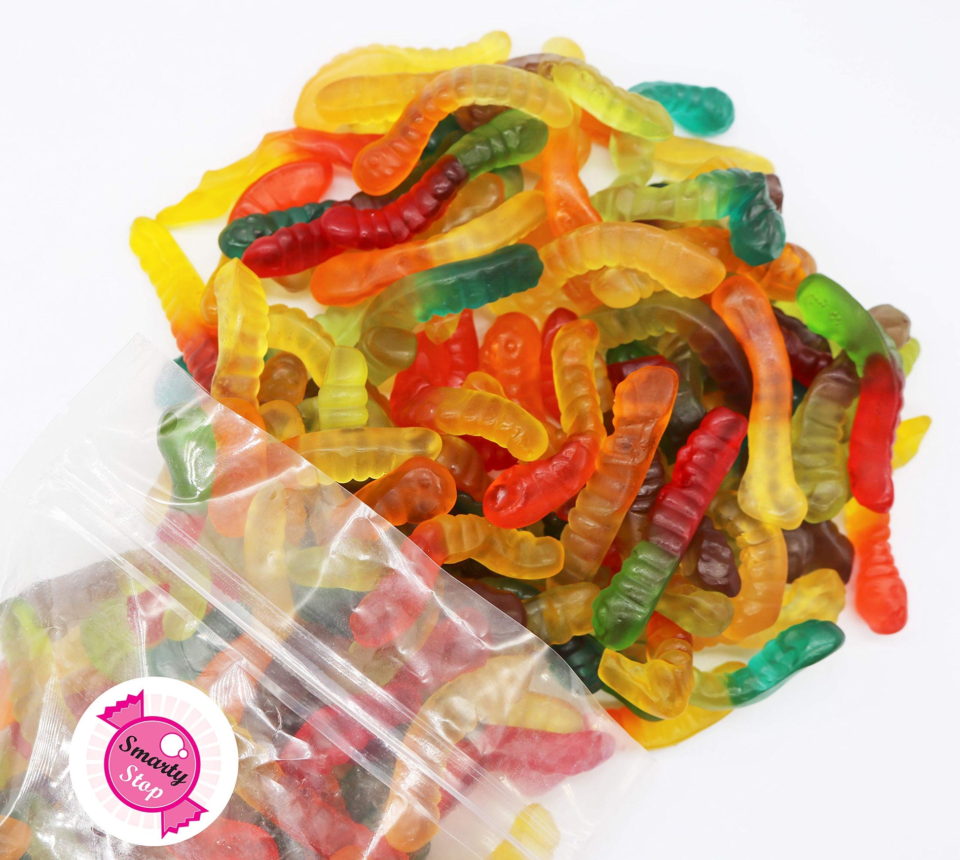 Smarty Stop Gummy Collection (Assorted Gummy Worms Candy, 2 Lb)