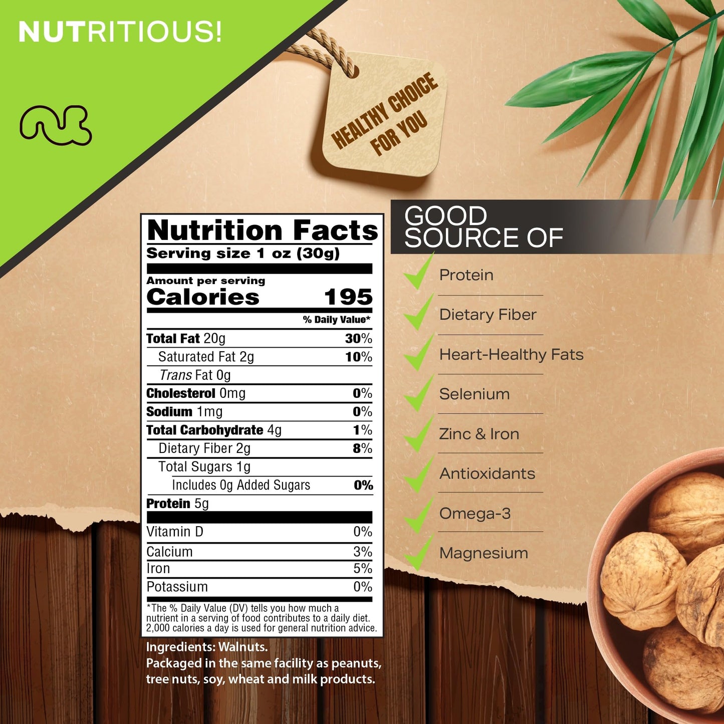 NUT CRAVINGS - Raw Walnuts In Shell, Whole, (32oz - 2 LB) Packed Fresh in Resealable Bag - Nut Snack - Healthy Protein Food, All