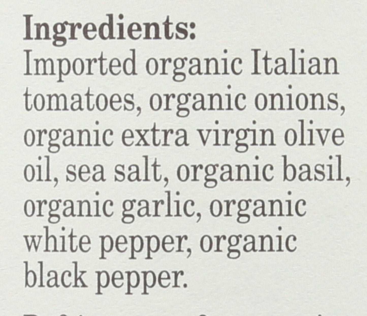Organico Bello Organic Marinara Pasta Sauce, 25 oz