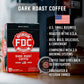 Fire Department Coffee Dark Roast Coffee Pods - 12 Count - Premium K Cups - Veteran Owned - Bold & Strong