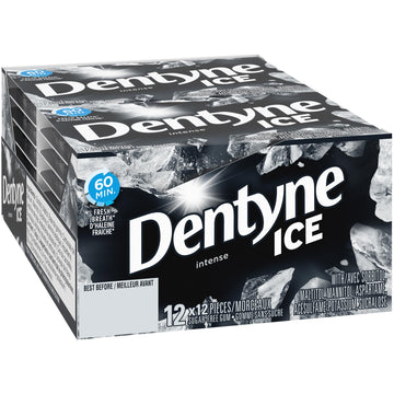 Dentyne Ice Gum, Intense, 12 Count {Imported from Canada
