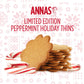 Annas Thins - Peppermint Pepparkakor - 5.25 Ounce (Pack of 1) non GMO + Vegan